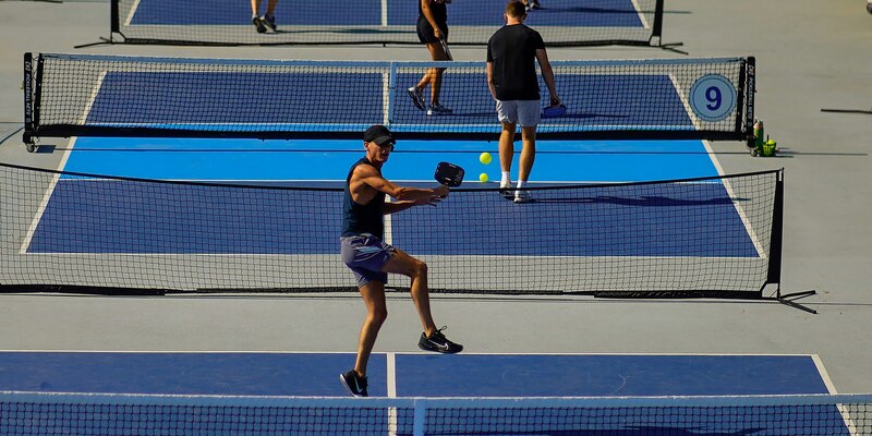 Theo luật chơi pickleball, kích thước sân gần giống sân cầu lông